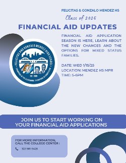 Mendez Financial Aid Mtg Flyer - Eng